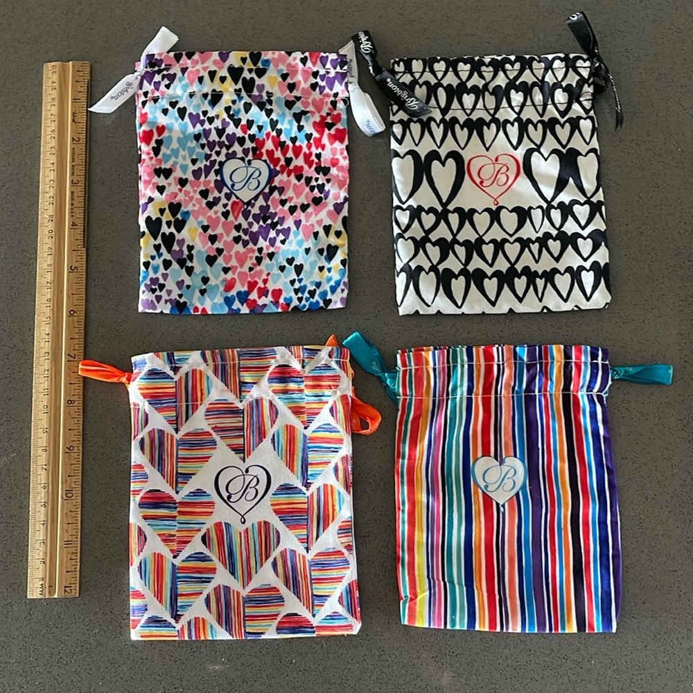 Brighton jewelry dust bags pouches lot of 4